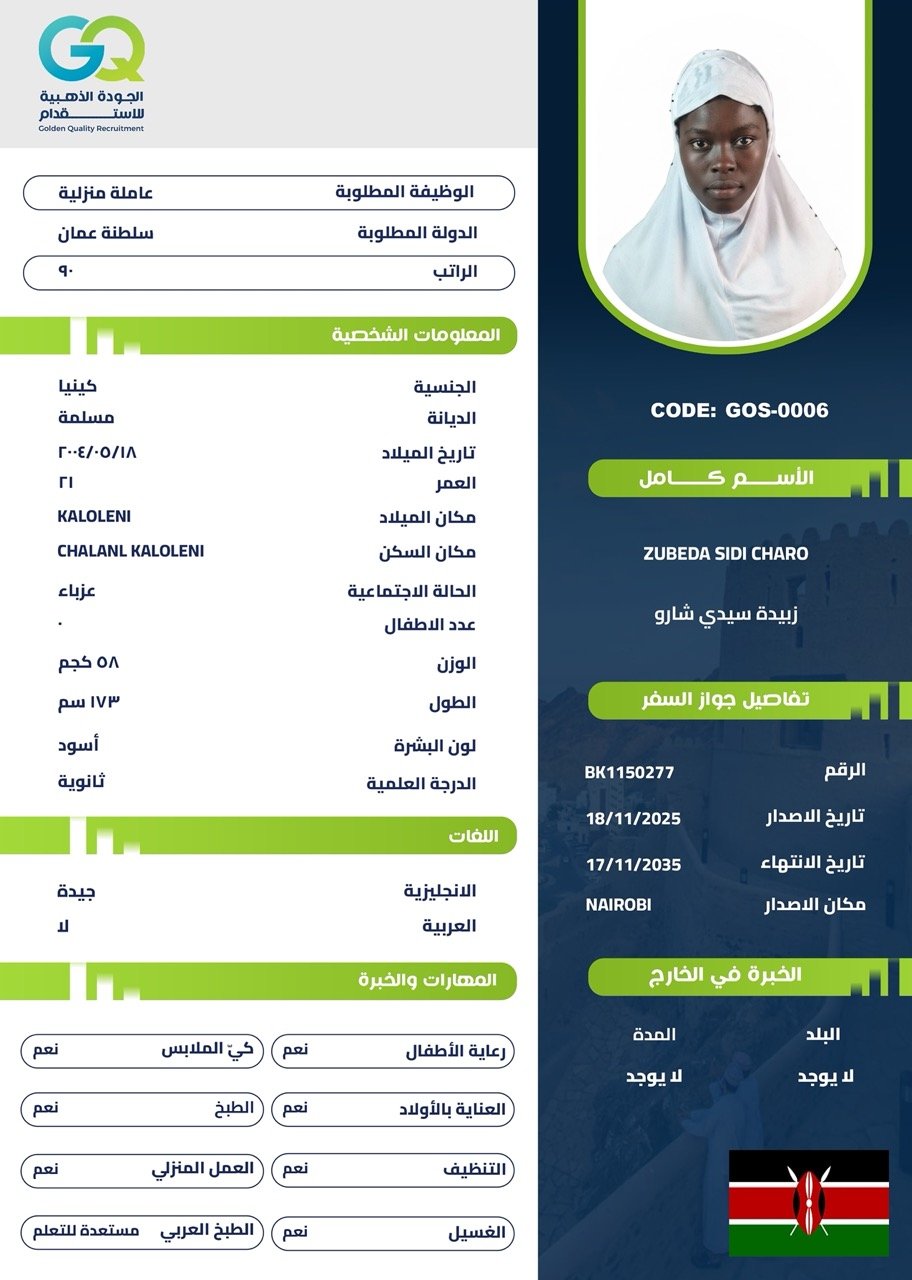 ZUBEDA SIDI CHARO